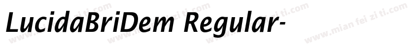 LucidaBriDem Regular字体转换
